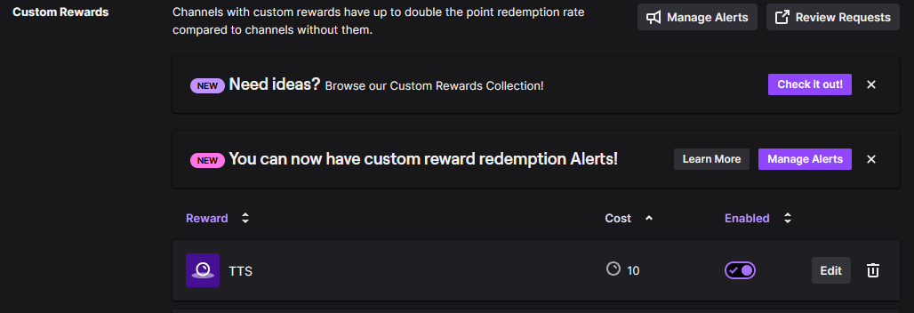 Custom Rewards