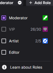 Assigning a Moderator