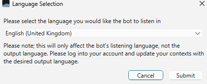 Select Language VA