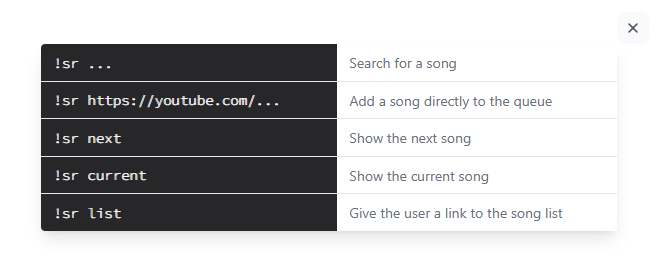 Song Request Examples
